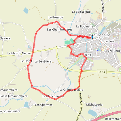 SENTIER DE LA VOIE ROMAINE - BEAUREPAIRE