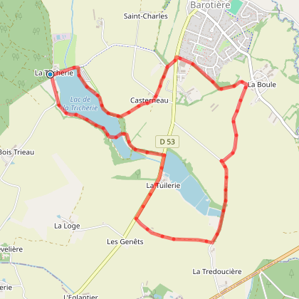 SENTIER LA TRCHERIE - LA TUILERIE - MESNARD LA ...