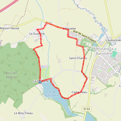 SENTIER LA GAUTRIE - MESNARD LA BAROTIERE