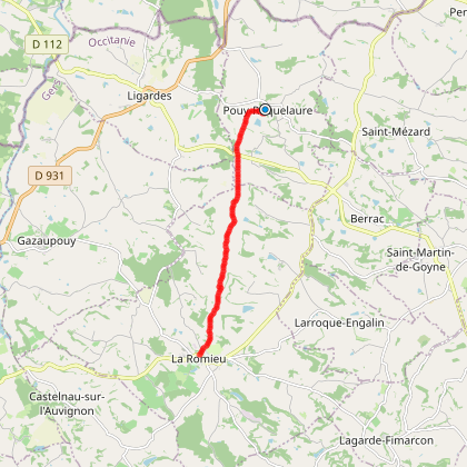 Sur le GR652 de Pouy-Roquelaure à La Romieu -  ...