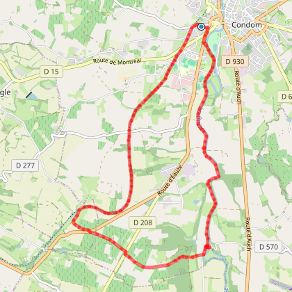 ENTRE VOIE VERTE ET BAÏSE - TRAIL n°2 - Condom