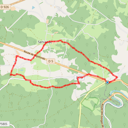 PR11 Cadène - Valade - Servanac - Saint Antoni ...