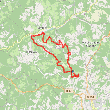 Parcours de Trails Les Marthes