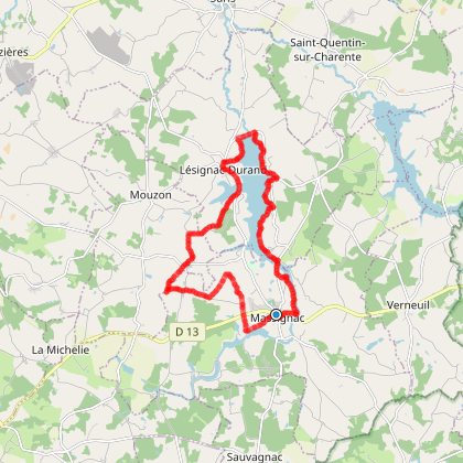Tour du lac de Mas Chaban - Variante